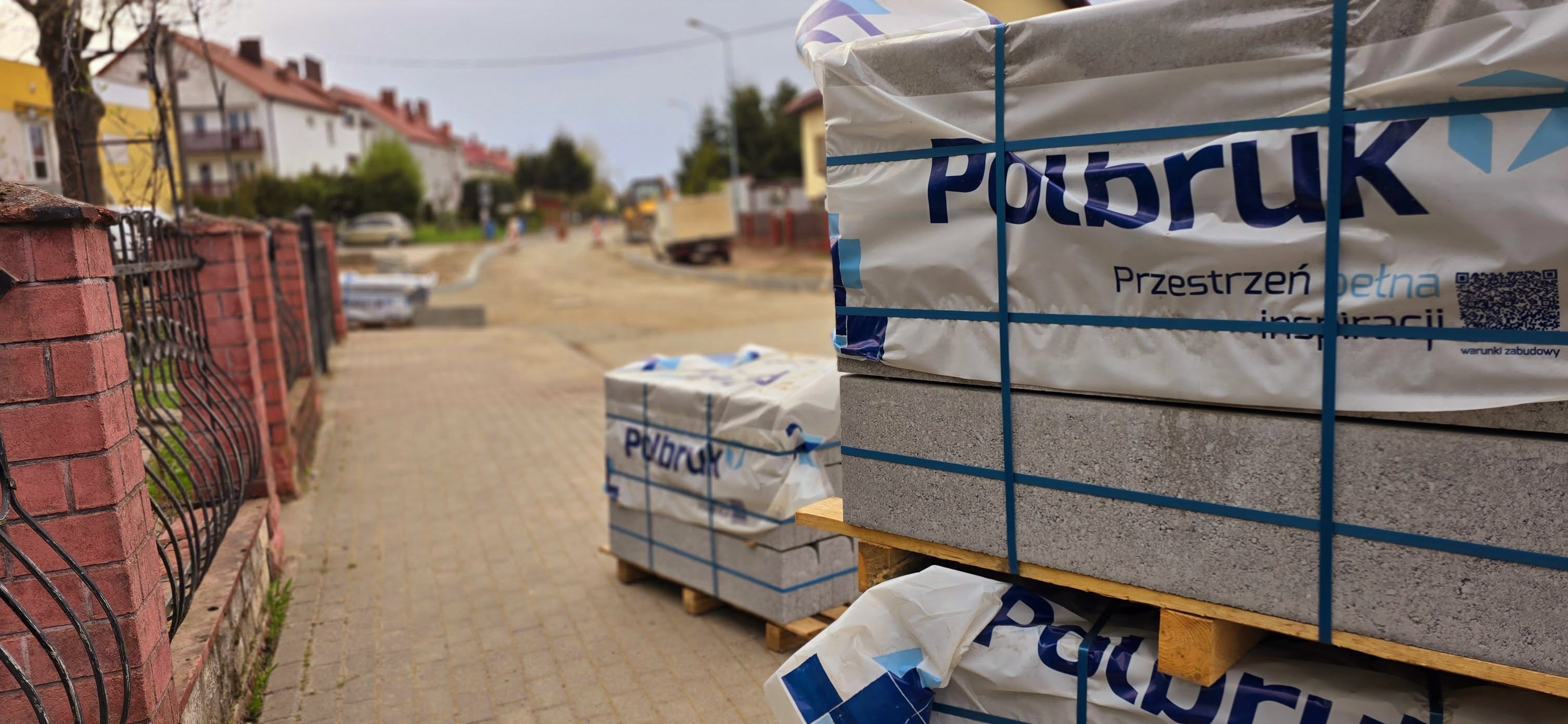 Rozkopana ulica Kolonia w Chełmsku Śląskim