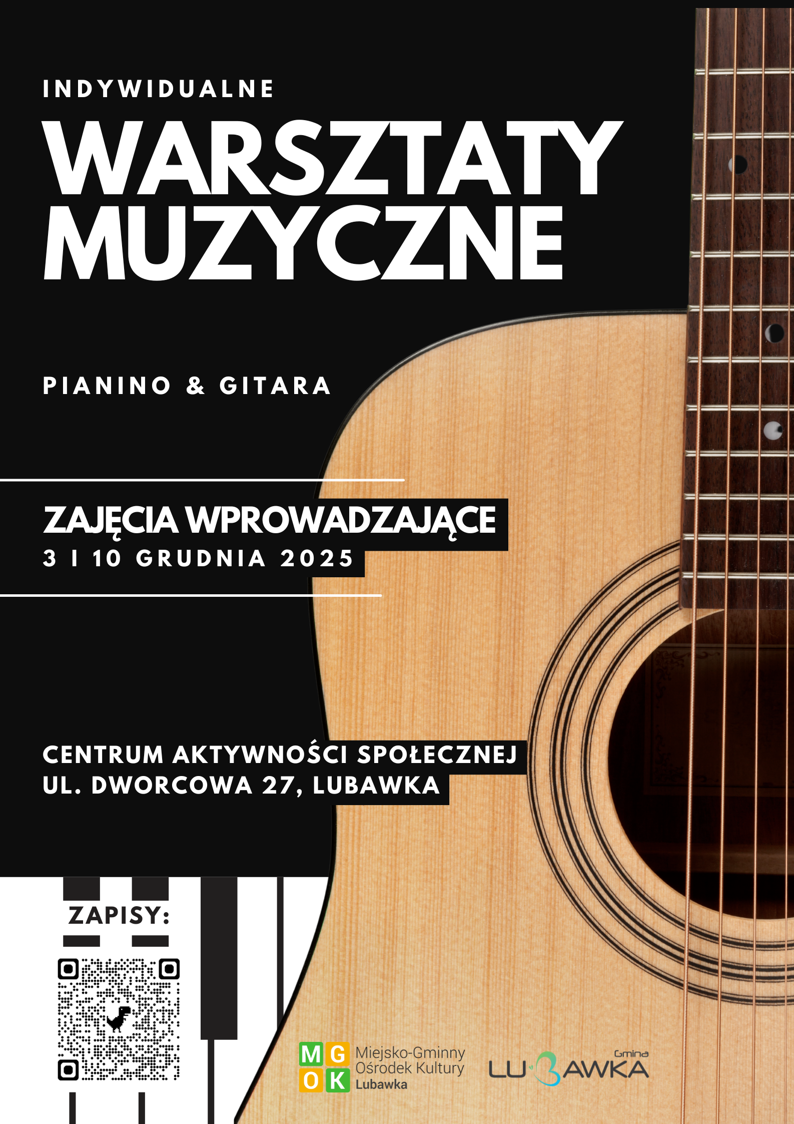 Warsztaty muzyczne w CAS w Lubawce