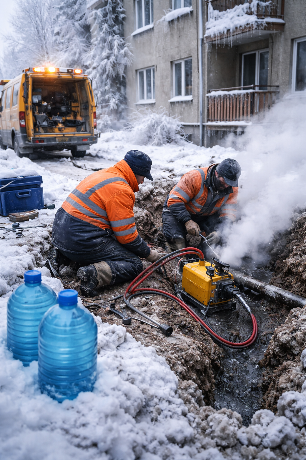 Problemy z dostępem do wody w Kamiennej Górze. Skutek silnych mrozów