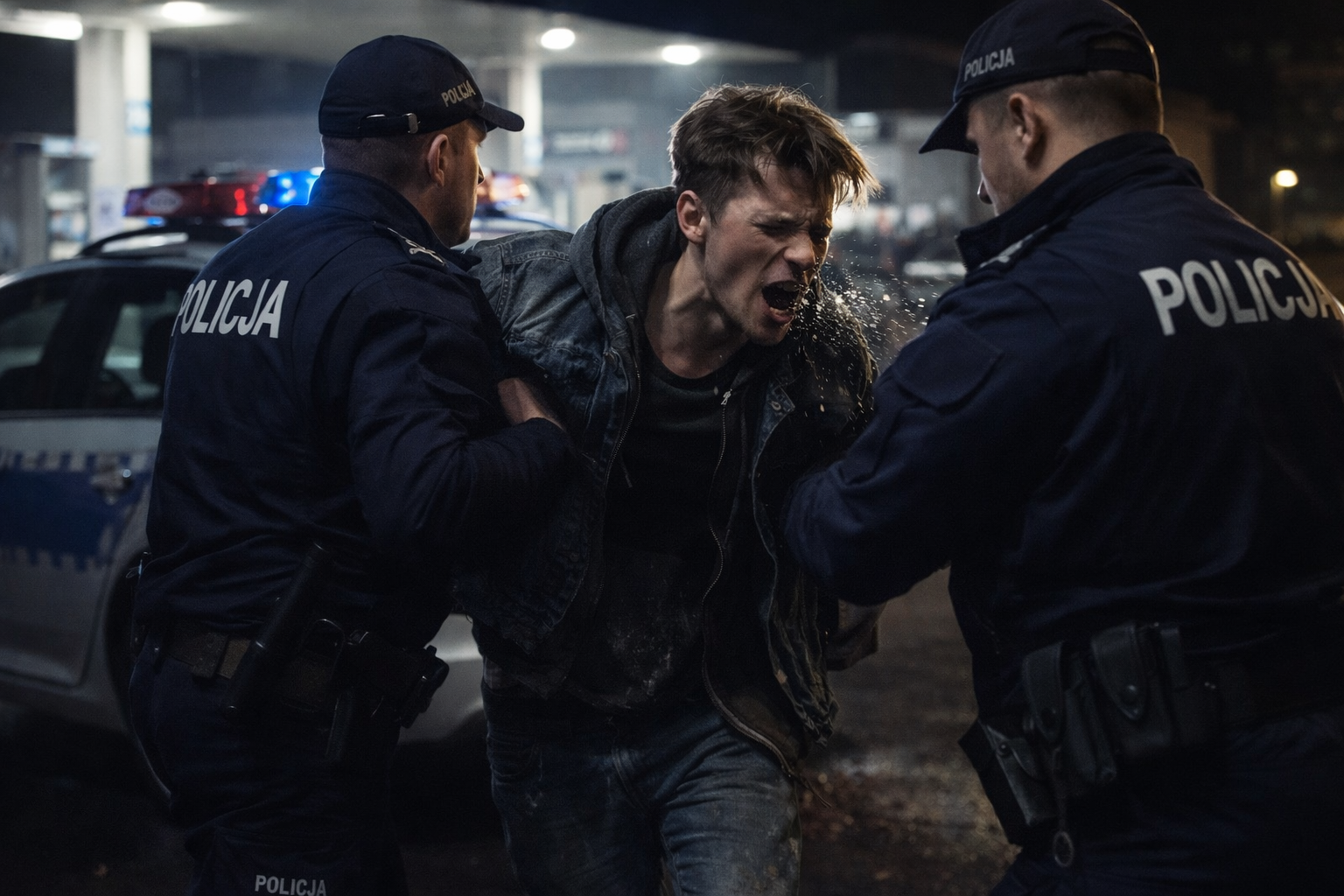 Agresja na stacji paliw. 23-latek zatrzymany po interwencji policji