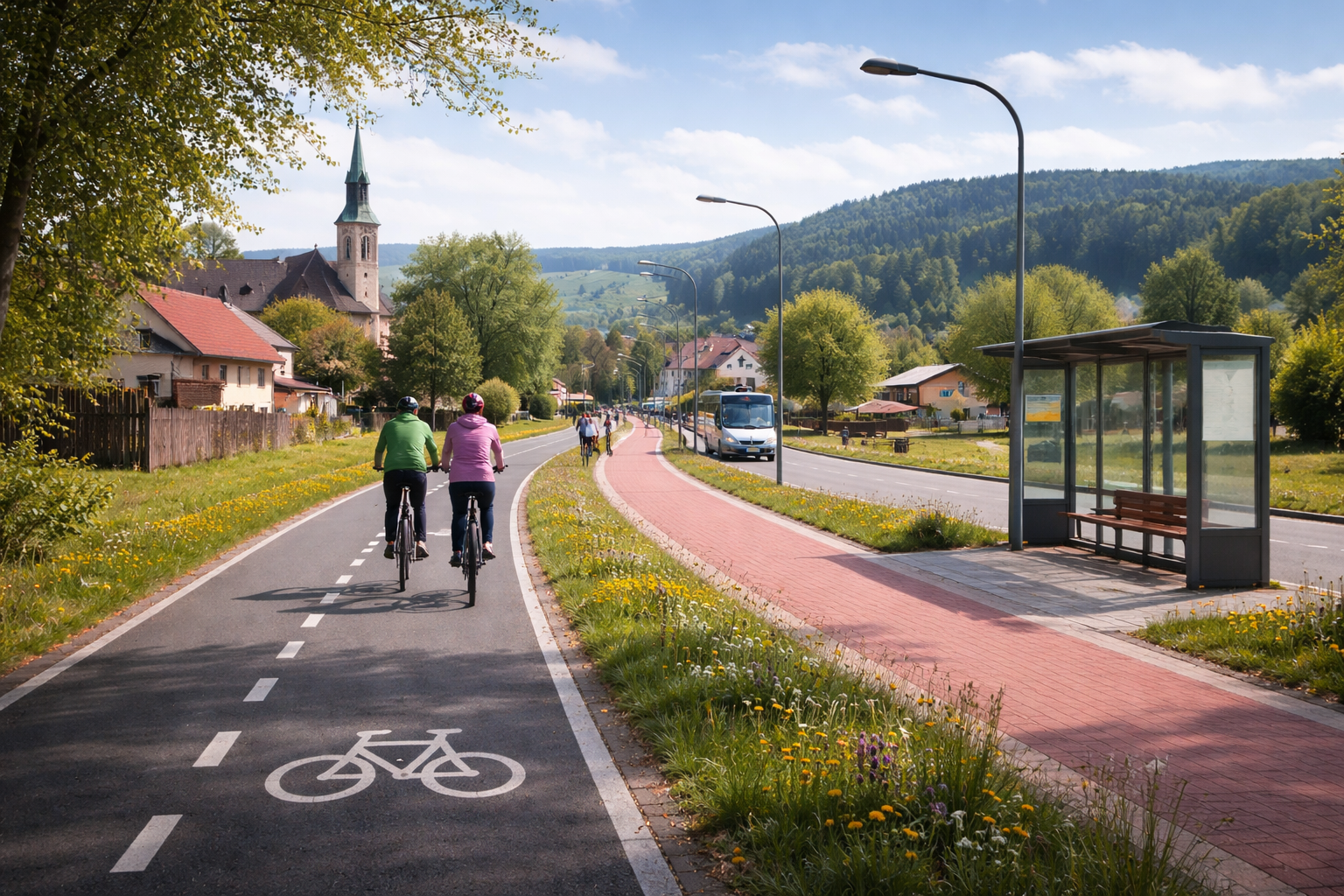 Ciąg pieszo-rowerowy w Ptaszkowie coraz bliżej. Wniosek gminy wytypowany do realizacji