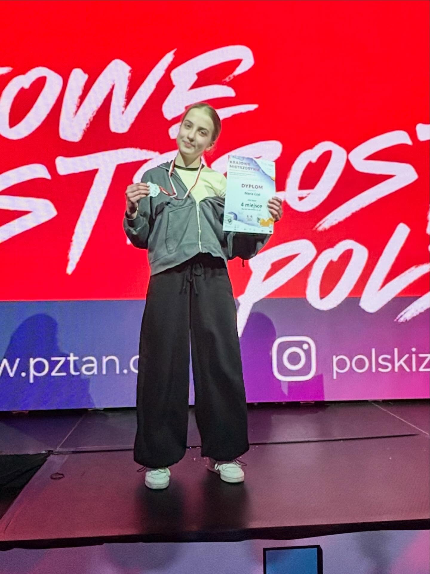 Kroczek od podium Marii Czyż