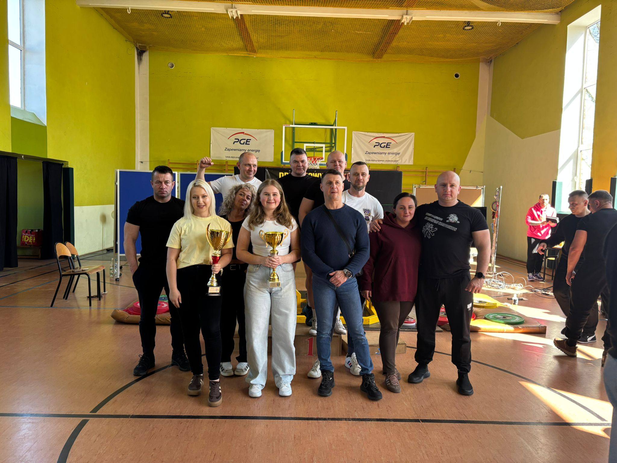 Relaks drużynowo na podium