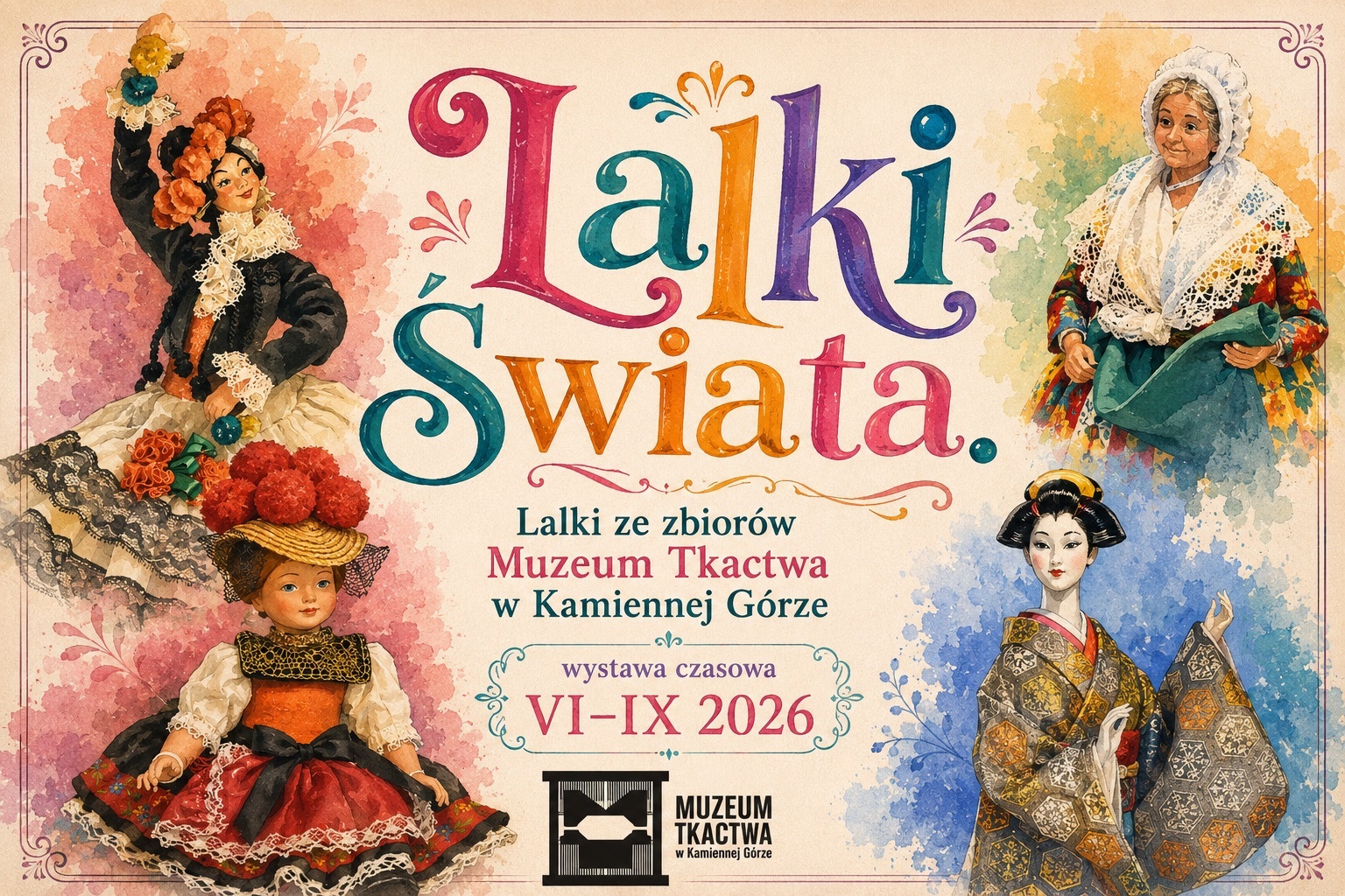 Lalki świata w Muzeum Tkactwa w Kamiennej Górze
