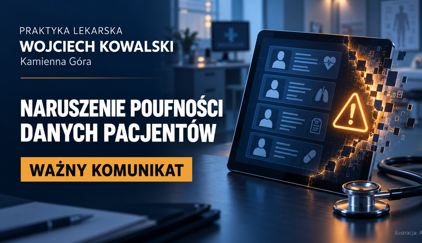 Zawiadomienie o naruszeniu ochrony danych osobowych!