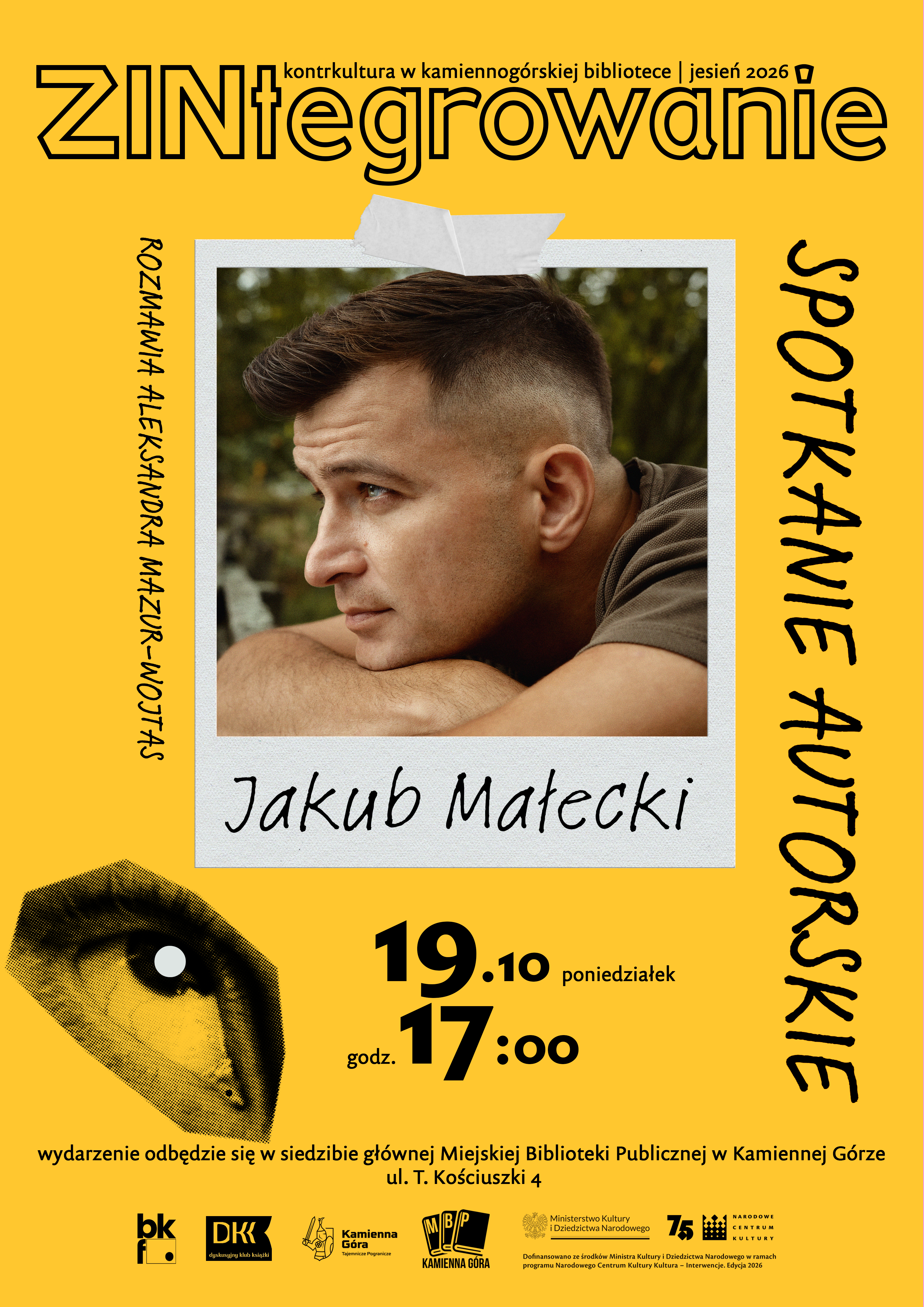 Jakub Małecki spotka się z czytelnikami w Kamiennej Górze. Literatura, która odkrywa niezwykłość codzienności